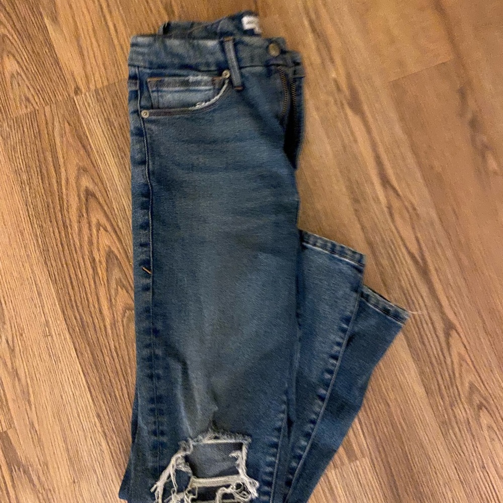 GOOD AMERICAN RIPPED JEANS - Picture 2 of 4